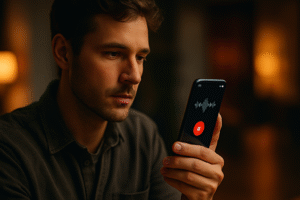 como gravar áudio no celular